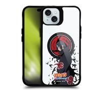 Head Case Designs Officielle Naruto Shippuden Itachi Uchiha Characters & Icons Black Shockproof Bumper Case [Military Grade] Compatible with Apple iPhone 15 Plus and MagSafe