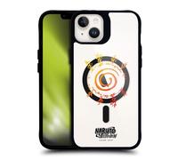 Head Case Designs Officielle Naruto Shippuden Kurama Seal Characters & Icons Black Shockproof Bumper Case [Military Grade] Compatible with Apple iPhone 14 Plus and MagSafe