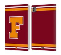 Head Case Designs Orange F Faculté D'Université Étui Portefeuille en Cuir Compatible avec Apple iPad Pro 11 M4 2024