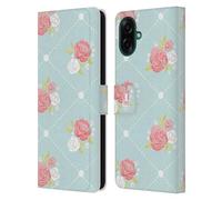 Head Case Designs Papier Peint Rose Modèles Français Étui Portefeuille en Cuir Compatible avec Samsung Galaxy A07
