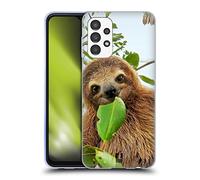 Head Case Designs Paresseux Aï Animaux Célèbres Coque en Gel Doux Compatible avec Samsung Galaxy A13 (2022)