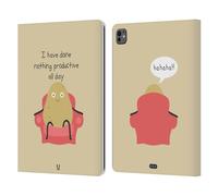 Head Case Designs Paresseux Petites Doses D'Absurdités Et Incohérence Étui Portefeuille en Cuir Compatible avec Apple iPad Pro 13 M4 2024