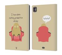 Head Case Designs Paresseux Petites Doses D'Absurdités Et Incohérence Étui Portefeuille en Cuir Compatible avec Apple iPad Pro 11 M4 2024
