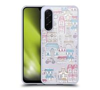 Head Case Designs Paris Cartes Doodle Coque en Gel [Protection de Qualité Militaire] Compatible avec Samsung Galaxy A26 5G