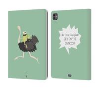 Head Case Designs Pas Le Temps De Expliquer Petites Doses D'Absurdités Et Incohérence Étui Portefeuille en Cuir Compatible avec Apple iPad Pro 13 M4 2024