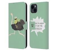 Head Case Designs Pas Le Temps De Expliquer Petites Doses D'Absurdités Et Incohérence Étui Portefeuille en Cuir Compatible avec Apple iPhone 15 Plus