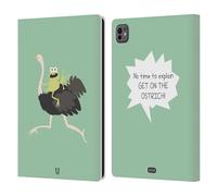 Head Case Designs Pas Le Temps De Expliquer Petites Doses D'Absurdités Et Incohérence Étui Portefeuille en Cuir Compatible avec Apple iPad Pro 11 M4 2024