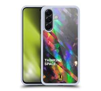 Head Case Designs Pensée D'Espace Typographie Irisée Coque en Gel [Protection de Qualité Militaire] Compatible avec Samsung Galaxy A56 5G