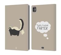 Head Case Designs Péteur Hautement Qualifié Petites Doses D'Absurdités Et Incohérence Étui Portefeuille en Cuir Compatible avec Apple iPad Pro 11 M4 2024