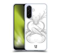 Head Case Designs Pigeons Calligraphie Flourissante Coque en Gel [Protection de Qualité Militaire] Compatible avec Samsung Galaxy A26 5G
