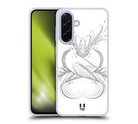 Head Case Designs Pigeons Calligraphie Flourissante Coque en Gel [Protection de Qualité Militaire] Compatible avec Samsung Galaxy A36 5G