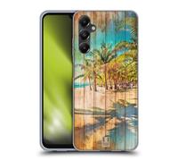 Head Case Designs Plage Mélangez Empreinte en Bois Coque en Gel [Protection de Qualité Militaire] Compatible avec Samsung Galaxy A05s