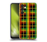 Head Case Designs Plaid Couleur Rasta - Motifs Coque en Gel [Protection de Qualité Militaire] Compatible avec Samsung Galaxy A25 5G
