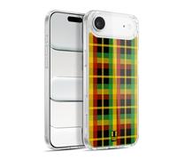 Head Case Designs Plaid Couleur Rasta - Motifs Coque en Gel [Protection de Qualité Militaire] Compatible avec Apple iPhone 17 Air Et avec MagSafe