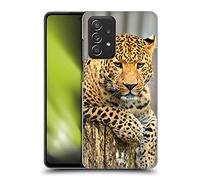 Head Case Designs Portrait De Léopard Faune Coque Dure pour l'arrière Compatible avec Galaxy A52 / A52s / 5G (2021)
