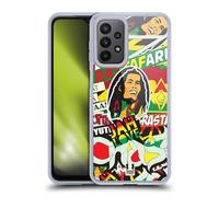 Head Case Designs Rasta Autocollant Heureux - Nouveau Coque en Gel [Protection de Qualité Militaire] Compatible avec Samsung Galaxy A23 / 5G (2022)