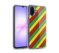 Head Case Designs Rayures Diagonales Couleur Rasta - Motifs Coque en Gel [Protection de Qualité Militaire] Compatible avec Samsung Galaxy A07 4G