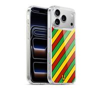 Head Case Designs Rayures Diagonales Couleur Rasta - Motifs Coque en Gel [Protection de Qualité Militaire] Compatible avec Apple iPhone 17 Pro Max Et avec MagSafe