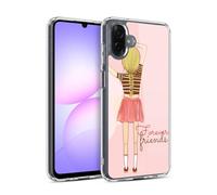 Head Case Designs Rayures D'Infini Mes Étuis Coques BFF Coque en Gel [Protection de Qualité Militaire] Compatible avec Samsung Galaxy A07 4G