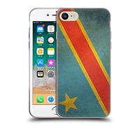 Head Case Designs République Démocratique du Congo Congolais Drapeaux D'époque 5 Coque en Gel [Qualité Militaire] Compatible avec Apple iPhone 7/8 / SE 2020 & 2022 Et Compatible avec MagSafe