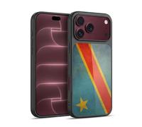 Head Case Designs République Démocratique du Congo Congolais Drapeaux D'époque 5 Coque en Gel renforcée [Protection de Qualité Militaire] Compatible avec Apple iPhone 18 Pro Max