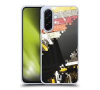 Head Case Designs Rétro Noir Pièces de Puzzle Coque en Gel [Protection de Qualité Militaire] Compatible avec Samsung Galaxy A36 5G