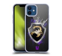 Head Case Designs Scorpion Zodiaque Métallique Coque en Gel [Protection de Qualité Militaire] Compatible avec Apple iPhone 12 / iPhone 12 Pro Et Compatible avec MagSafe