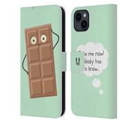 Head Case Designs Séduction De Chocolat Petites Doses D'Absurdités Et Incohérence Étui Portefeuille en Cuir Compatible avec Apple iPhone 15 Plus