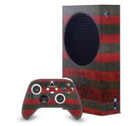 Head Case Designs Sous Licence Officielle A Nightmare On Elm Street (2010) Freddy Graphiques Enveloppement De Console De Jeu Et Skins Pour Manette De Jeu Ensemble compatible avec Xbox Series S