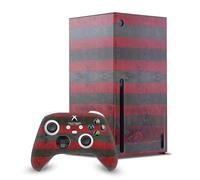 Head Case Designs Sous Licence Officielle A Nightmare On Elm Street (2010) Freddy Graphiques Enveloppement De Console De Jeu Et Skins Pour Manette De Jeu Ensemble compatible avec Xbox Series X