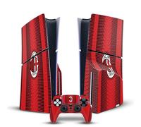 Head Case Designs sous Licence Officielle AC Milan Accueil Kit D'écusson 2023/24 Vinyle Autocollant De Jeu Peau Compatible avec Sony PlayStation 5 PS5 Slim Disc Edition Console & DualSense Controller