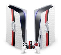 Head Case Designs sous Licence Officielle AC Milan Away Kit D'écusson 2023/24 Vinyle Plaque Frontale Autocollant De Jeu Peau Compatible avec Sony PlayStation 5 PS5 Disc Console & DualSense Controller