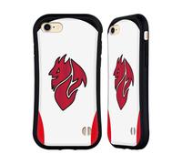 Head Case Designs sous Licence Officielle AC Milan Away Kit D'écusson 2025/26 Coque Hybride Compatible avec Apple iPhone 7/8 / SE 2020 & 2022