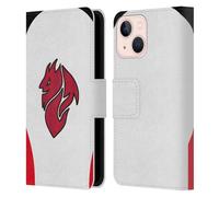 Head Case Designs sous Licence Officielle AC Milan Away Kit D'écusson 2025/26 Étui Portefeuille en Cuir Compatible avec Apple iPhone 13 Mini