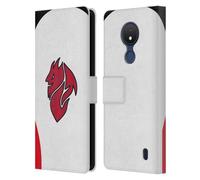 Head Case Designs sous Licence Officielle AC Milan Away Kit D'écusson 2025/26 Étui Portefeuille en Cuir Compatible avec Nokia C21