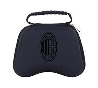 Head Case Designs Sous Licence Officielle AC Milan Blason Gaufré Logo Graphique Étui De Transport Rigide De Voyage compatible avec PS5 DualSense & Xbox Controller