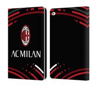 Head Case Designs sous Licence Officielle AC Milan Courbé Modéles De Crête Étui Portefeuille en Cuir Compatible avec Apple iPad Air 2 (2014)