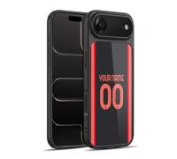 Head Case Designs sous Licence Officielle AC Milan Coutume Personnalisé Troisième Kit Blason 2026/27 Coque en Gel renforcée [Protection de Qualité Militaire] Compatible avec Apple iPhone 17 Air