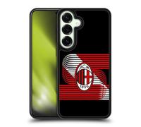 Head Case Designs sous Licence Officielle AC Milan Diagonale Modéles De Crête Coque en Gel renforcée [Protection de Qualité Militaire] Compatible avec Samsung Galaxy S25