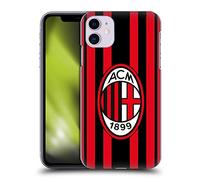 Head Case Designs sous Licence Officielle AC Milan Home 2021/22 Crête Kit Coque Dure pour l'arrière Compatible avec Apple iPhone 11