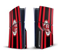 Head Case Designs sous Licence Officielle AC Milan Home 2021/22 Crête Kit Vinyle Autocollant De Jeu Peau Autocollant Couverture Compatible avec Sony PlayStation 5 PS5 Slim Disc Edition Console