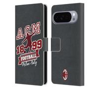 Head Case Designs sous Licence Officielle AC Milan Joueur Adolescents Étui Portefeuille en Cuir Compatible avec Google Pixel 10 Pro XL