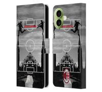 Head Case Designs sous Licence Officielle AC Milan Milano Siamo NOI 3 Adultes Étui Portefeuille en Cuir Compatible avec Apple iPhone 17