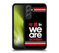 Head Case Designs sous Licence Officielle AC Milan Rayures 2 Crête Coque en Gel renforcée [Protection de Qualité Militaire] Compatible avec Samsung Galaxy A54 5G