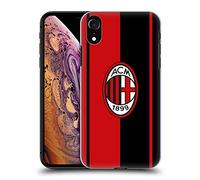 Head Case Designs sous Licence Officielle AC Milan Rouge Et Noir Crête Coque Dure pour l'arrière Compatible avec Apple iPhone XR