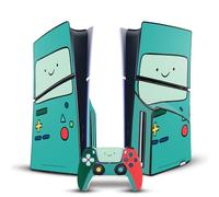 Head Case Designs sous Licence Officielle Adventure Time BMO Graphiques Vinyle Autocollant De Jeu Peau Compatible avec Sony PlayStation 5 PS5 Slim Disc Edition Console & DualSense Controller