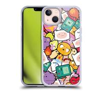 Head Case Designs sous Licence Officielle Adventure Time Motif Graphiques Coque en Gel [Protection de Qualité Militaire] Compatible avec Apple iPhone 13 Et Compatible avec MagSafe