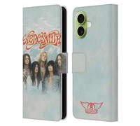 Head Case Designs sous Licence Officielle Aerosmith Autocollant Logo Classiques Étui Portefeuille en Cuir Compatible avec Apple iPhone 17