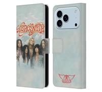Head Case Designs sous Licence Officielle Aerosmith Autocollant Logo Classiques Étui Portefeuille en Cuir Compatible avec Apple iPhone 17 Pro