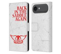 Head Case Designs sous Licence Officielle Aerosmith Back in The Saddle Again Classiques Étui Portefeuille en Cuir Compatible avec Apple iPhone 17 Air